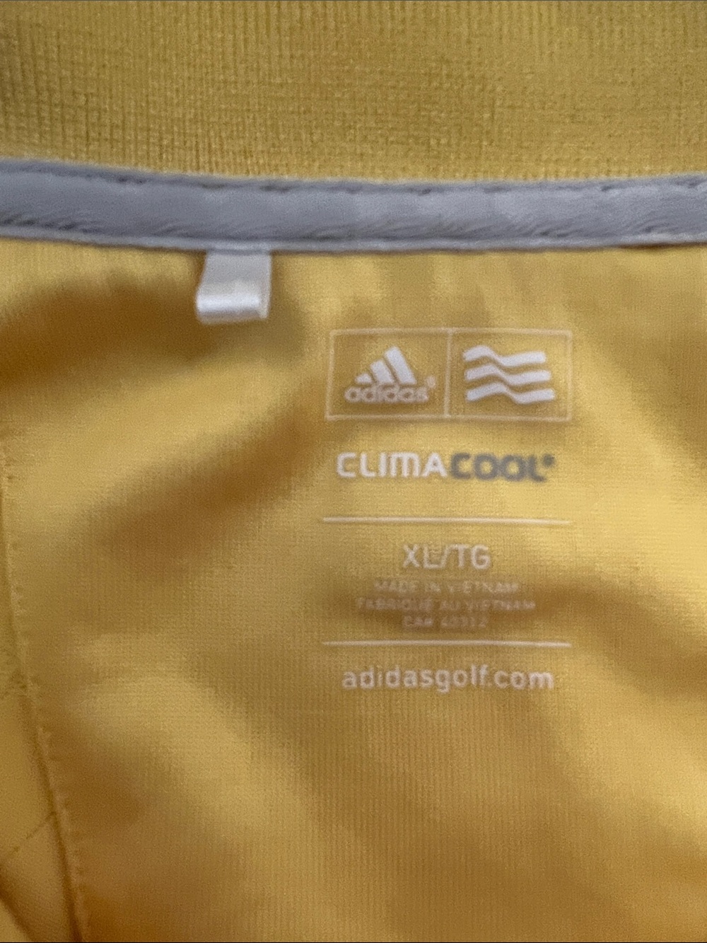 adidas Yellow Climacool Performance Polo